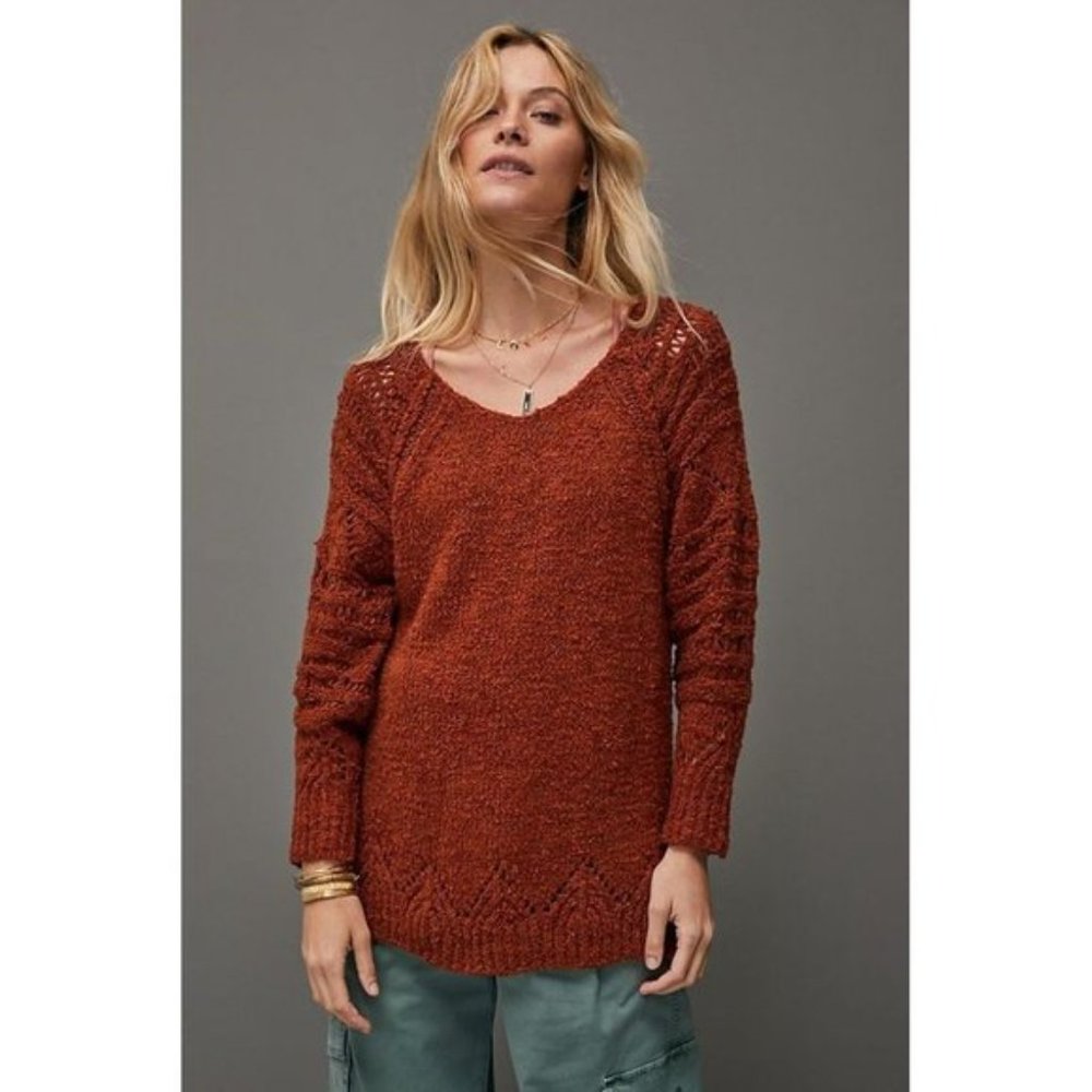 Women's Rust Sweater - Picture 4 of 7